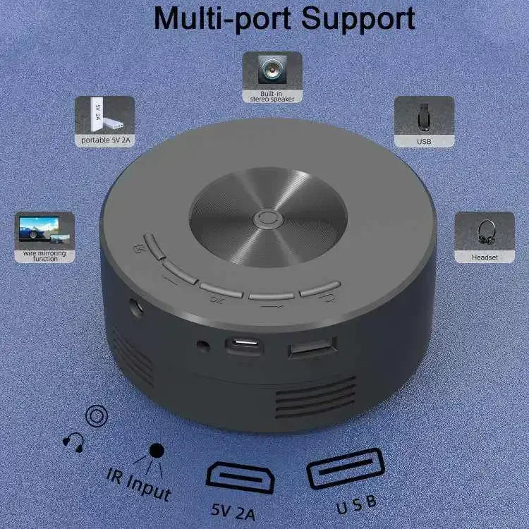 Xiaomi New Mini Mobile Projector Home Use Palm Size Remote Projector IOS Android System Wire Screen Mirroring Projector