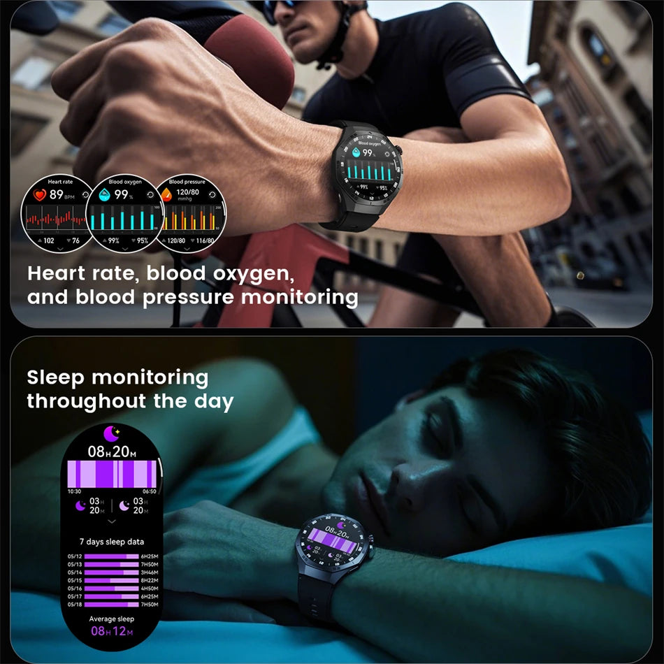 New Original GT5 Pro Smart Watch Men HD AMOLED Screen GPS Motion Trajectory Heart Rate Bluetooth Call 1.52" SmartWatch IP68+box
