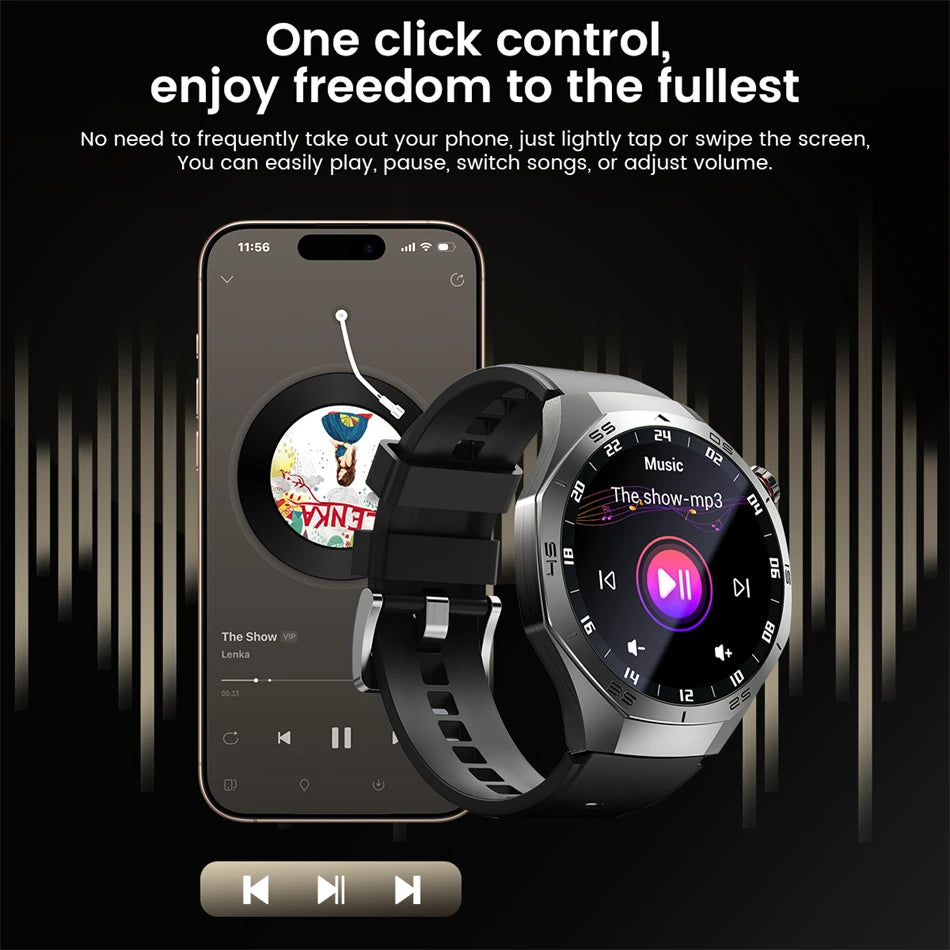 New Original GT5 Pro Smart Watch Men HD AMOLED Screen GPS Motion Trajectory Heart Rate Bluetooth Call 1.52" SmartWatch IP68+box
