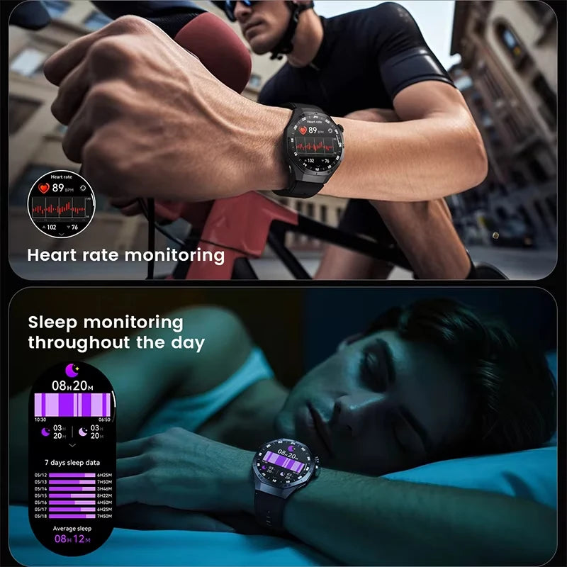 New Original GT5 Pro Smart Watch Men HD AMOLED Screen GPS Motion Trajectory Heart Rate Bluetooth Call 1.52" SmartWatch IP68+box