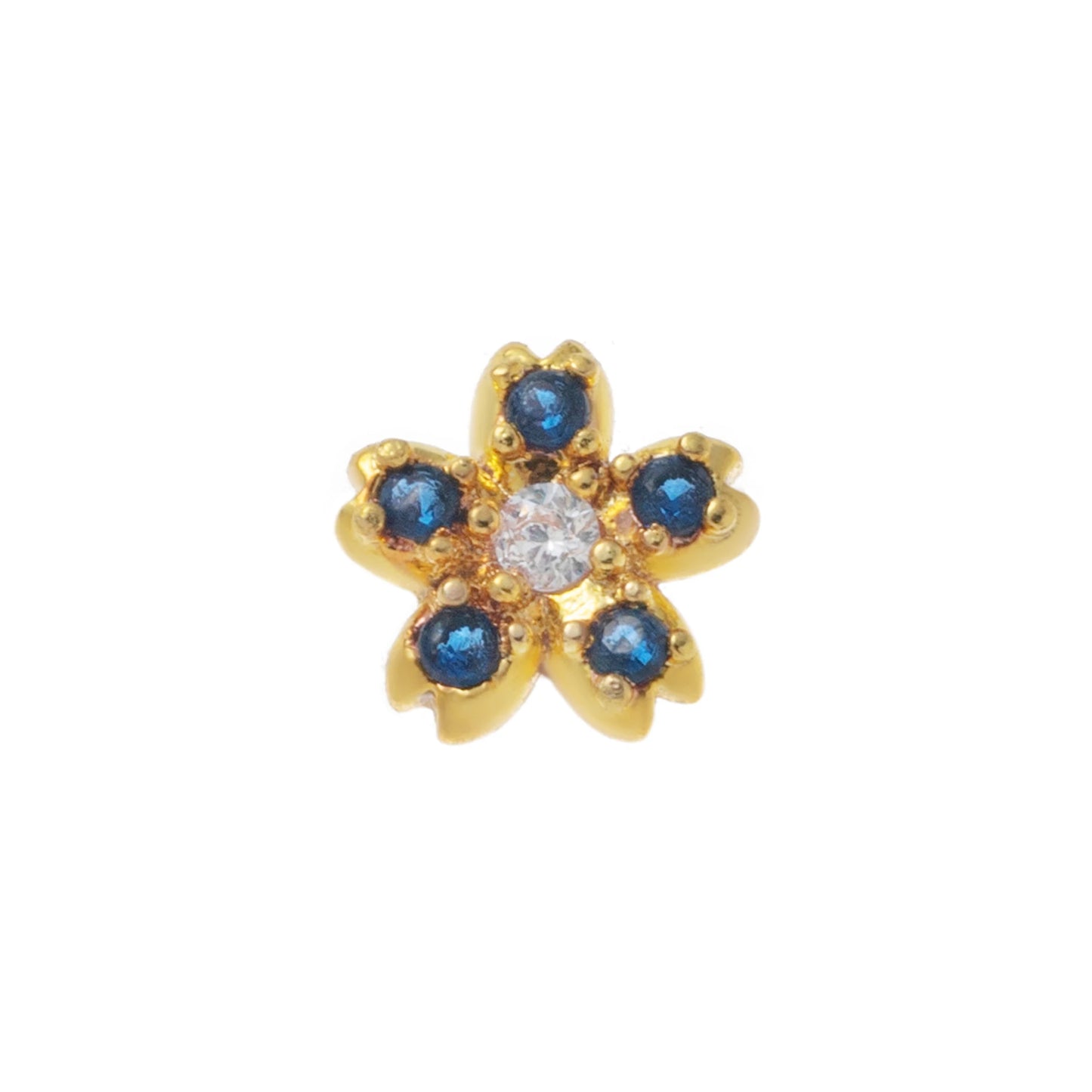 Simple and trendy small pendant heart-shaped zircon gemstone small flower sun dog claw goldfish charms for jewelry
