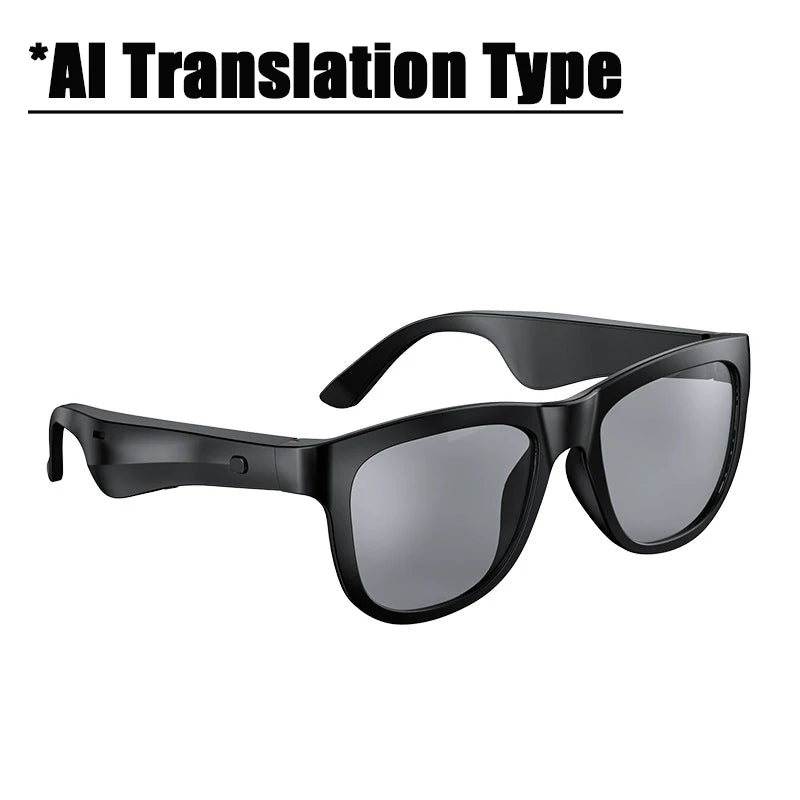 Wireless Smart Sunglasses Anti Blue Light & AI Translator Bluetooth 6.0 Glasses For Music Calls Open Audio Design Lightweight