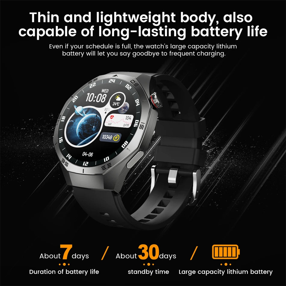 New Original GT5 Pro Smart Watch Men HD AMOLED Screen GPS Motion Trajectory Heart Rate Bluetooth Call 1.52" SmartWatch IP68+box