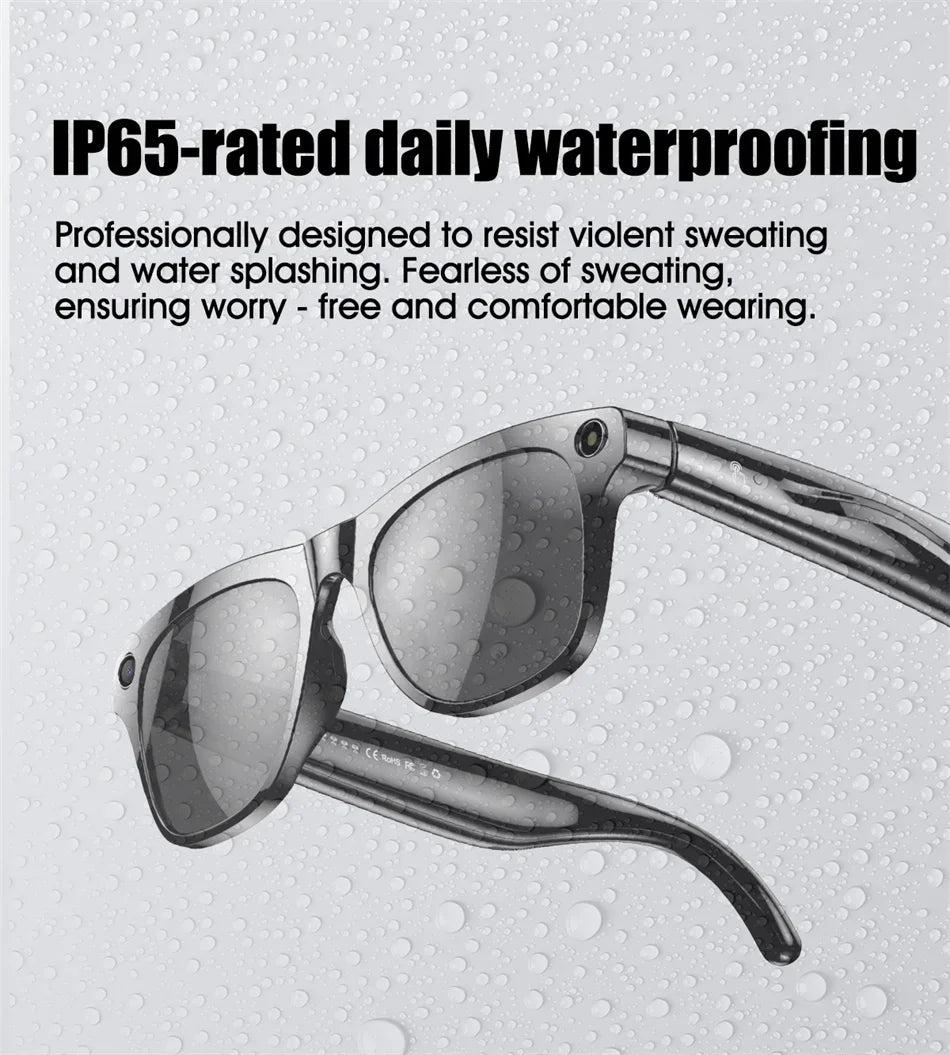 Xiaomi 1080P HD AI Smart Glasses Chat GPT 100MP Camera Bluetooth Call 260mAh Battery Voice Assistant Control Smart Glasses Hot