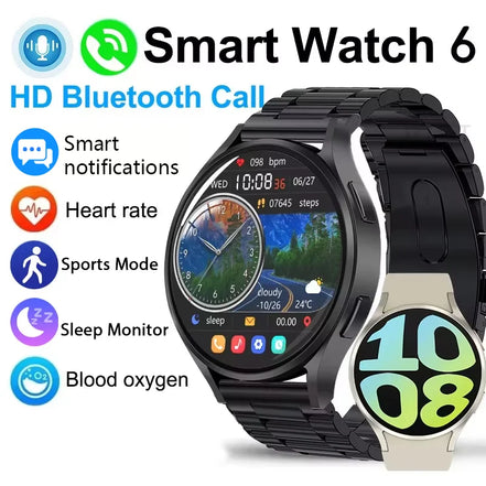 KESHUYOU 2025 New Women's Fashion Smart Watch 6 Bluetooth Calling Health Monitoring Alarm Men's Sports Smartwatch - Simply Just Deals LLC