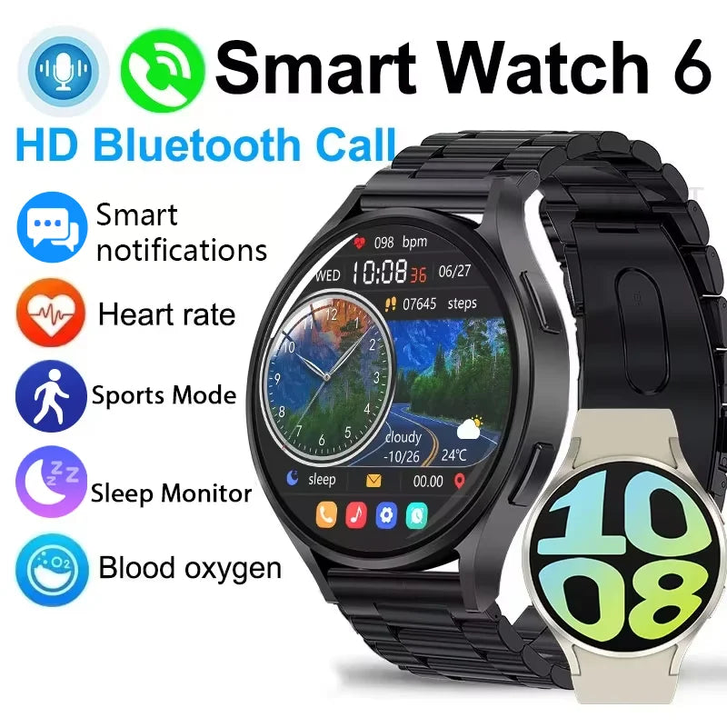 KESHUYOU 2025 New Women's Fashion Smart Watch 6 Bluetooth Calling Health Monitoring Alarm Men's Sports Smartwatch - Simply Just Deals LLC