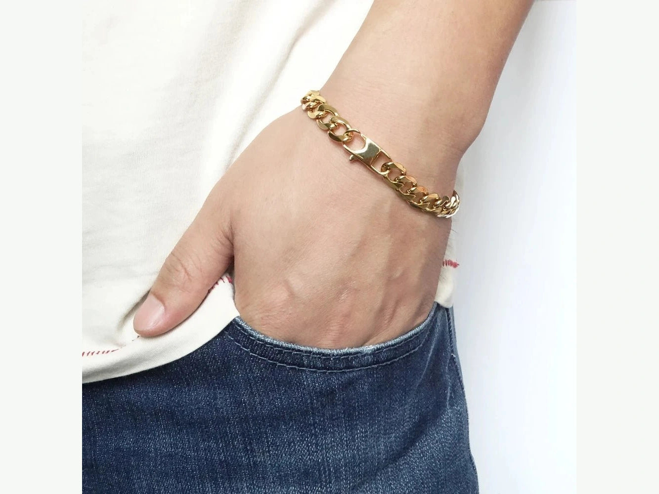 100% Stainless Steel Bracelet 6/8/12 mm 8 Inches Curb Cuban Chain Gold Color Bracelets for Men Women Free Shipping Factory Offer - Simply Just Deals LLC100% Stainless Steel Bracelet 6/8/12 mm 8 Inches Curb Cuban Chain Gold Color Bracelets for Men Women Free Shipping Factory Offer200000639:201452728;200001034:3611806mm6mm20.5cm100% Stainless Steel Bracelet 6/8/12 mm 8 Inches Curb Cuban Chain Gold Color Bracelets for Men Women Free Shipping Factory Offer