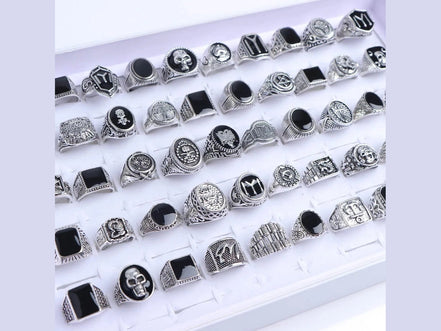 10/20/30/50Pcs/Lot Classics Fashion Punk Animal Skull Skeleton Rings For Men Women Mixed Style Jewelry Party Gifts Wholesale - Simply Just Deals LLC10/20/30/50Pcs/Lot Classics Fashion Punk Animal Skull Skeleton Rings For Men Women Mixed Style Jewelry Party Gifts Wholesale200000369:100010384mix size 17 - 21mm;200000783:193Full black pattern;200001034:20002555120PiecesFull black pattern20Piecesmix size 17 - 21mm10/20/30/50Pcs/Lot Classics Fashion Punk Animal Skull Skeleton Rings For Men Women Mixe
