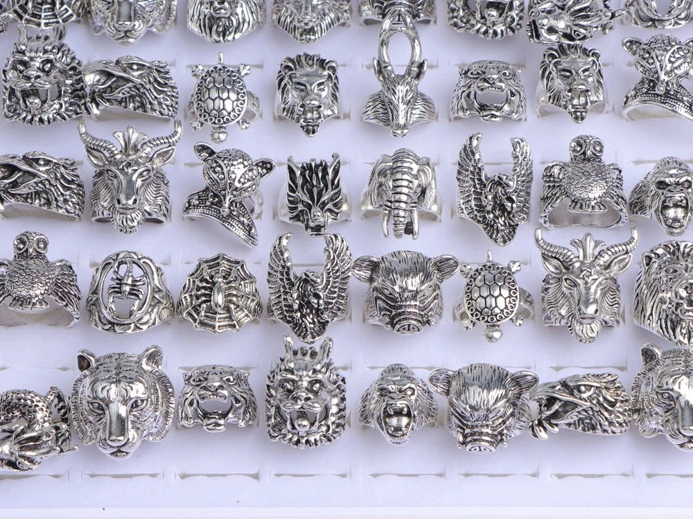 10/20/30/50Pcs/Lot Classics Fashion Punk Animal Skull Skeleton Rings For Men Women Mixed Style Jewelry Party Gifts Wholesale - Simply Just Deals LLC10/20/30/50Pcs/Lot Classics Fashion Punk Animal Skull Skeleton Rings For Men Women Mixed Style Jewelry Party Gifts Wholesale200000369:100010384mix size 17 - 21mm;200000783:10Animal ring;200001034:20002555120PiecesAnimal ring20Piecesmix size 17 - 21mm10/20/30/50Pcs/Lot Classics Fashion Punk Animal Skull Skeleton Rings For Men Women Mixed Style Jewelry