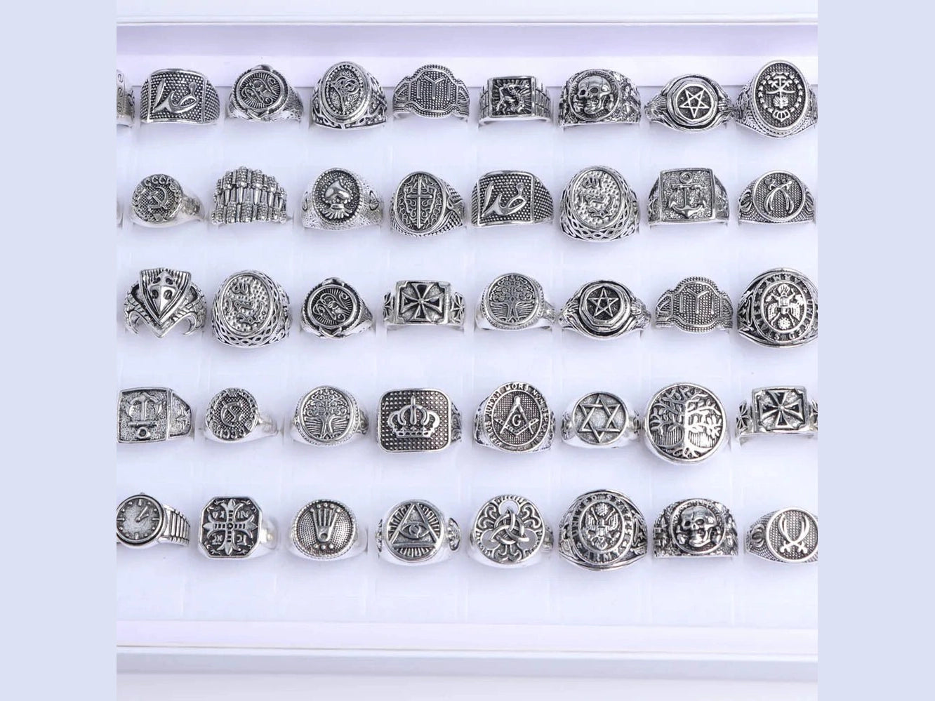 10/20/30/50Pcs/Lot Classics Fashion Punk Animal Skull Skeleton Rings For Men Women Mixed Style Jewelry Party Gifts Wholesale - Simply Just Deals LLC10/20/30/50Pcs/Lot Classics Fashion Punk Animal Skull Skeleton Rings For Men Women Mixed Style Jewelry Party Gifts Wholesale200000369:100010384mix size 17 - 21mm;200000783:29Retro ring;200001034:1050PiecesRetro ring50Piecesmix size 17 - 21mm10/20/30/50Pcs/Lot Classics Fashion Punk Animal Skull Skeleton Rings For Men Women Mixed Style Jewelry Party Gi