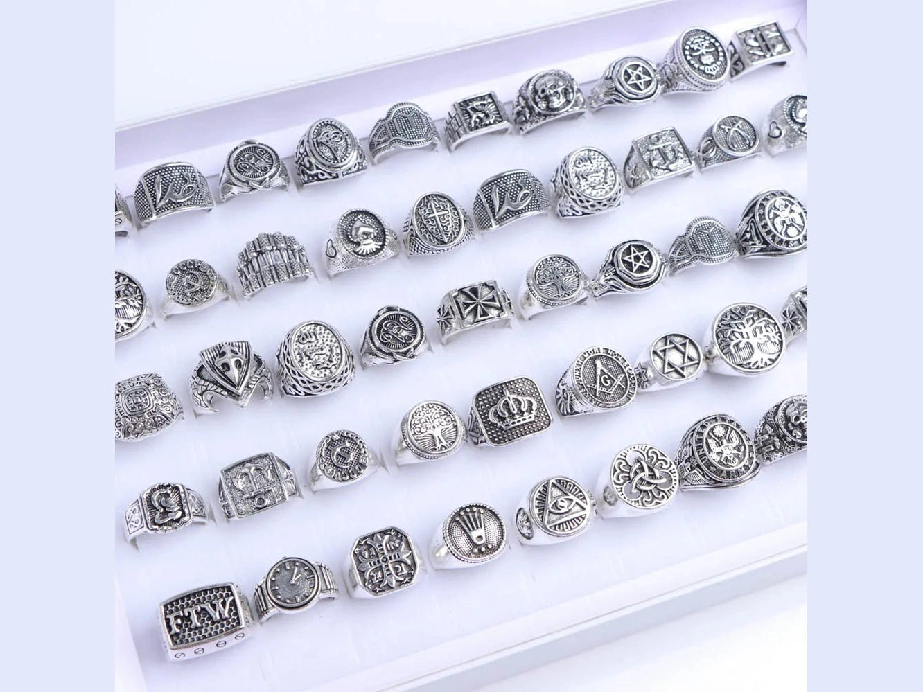 10/20/30/50Pcs/Lot Classics Fashion Punk Animal Skull Skeleton Rings For Men Women Mixed Style Jewelry Party Gifts Wholesale - Simply Just Deals LLC10/20/30/50Pcs/Lot Classics Fashion Punk Animal Skull Skeleton Rings For Men Women Mixed Style Jewelry Party Gifts Wholesale200000369:100010384mix size 17 - 21mm;200000783:193Full black pattern;200001034:20002555120PiecesFull black pattern20Piecesmix size 17 - 21mm10/20/30/50Pcs/Lot Classics Fashion Punk Animal Skull Skeleton Rings For Men Women Mixe