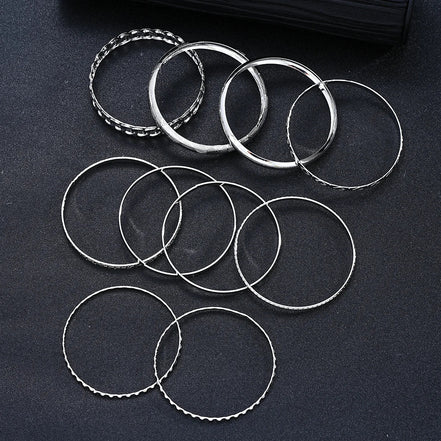 10pcs/set Punk Metal Bangles Set For Women Heavy Vintage Styles Hip hop Textured Bracelets Fashion Jewelry Accessories 2025 New - Simply Just Deals LLC10pcs/set Punk Metal Bangles Set For Women Heavy Vintage Styles Hip hop Textured Bracelets Fashion Jewelry Accessories 2025 New200001034:361181AYA5985001AYA598500110pcs/set Punk Metal Bangles Set For Women Heavy Vintage Styles Hip hop Textured Bracelets Fashion Jewelry Accessories 2025 New