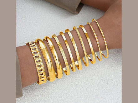10pcs/set Punk Metal Bangles Set For Women Heavy Vintage Styles Hip hop Textured Bracelets Fashion Jewelry Accessories 2025 New - Simply Just Deals LLC10pcs/set Punk Metal Bangles Set For Women Heavy Vintage Styles Hip hop Textured Bracelets Fashion Jewelry Accessories 2025 New200001034:361181AYA5985001AYA598500110pcs/set Punk Metal Bangles Set For Women Heavy Vintage Styles Hip hop Textured Bracelets Fashion Jewelry Accessories 2025 New