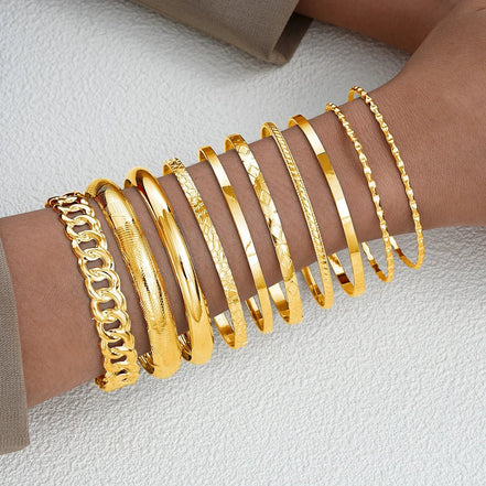 10pcs/set Punk Metal Bangles Set For Women Heavy Vintage Styles Hip hop Textured Bracelets Fashion Jewelry Accessories 2025 New - Simply Just Deals LLC10pcs/set Punk Metal Bangles Set For Women Heavy Vintage Styles Hip hop Textured Bracelets Fashion Jewelry Accessories 2025 New200001034:361181AYA5985001AYA598500110pcs/set Punk Metal Bangles Set For Women Heavy Vintage Styles Hip hop Textured Bracelets Fashion Jewelry Accessories 2025 New