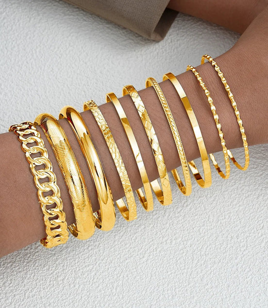 10pcs/set Punk Metal Bangles Set For Women Heavy Vintage Styles Hip hop Textured Bracelets Fashion Jewelry Accessories 2025 New - Simply Just Deals LLC10pcs/set Punk Metal Bangles Set For Women Heavy Vintage Styles Hip hop Textured Bracelets Fashion Jewelry Accessories 2025 New200001034:361181AYA5985001AYA598500110pcs/set Punk Metal Bangles Set For Women Heavy Vintage Styles Hip hop Textured Bracelets Fashion Jewelry Accessories 2025 New
