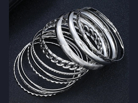 10pcs/set Punk Metal Bangles Set For Women Heavy Vintage Styles Hip hop Textured Bracelets Fashion Jewelry Accessories 2025 New - Simply Just Deals LLC10pcs/set Punk Metal Bangles Set For Women Heavy Vintage Styles Hip hop Textured Bracelets Fashion Jewelry Accessories 2025 New200001034:361181AYA5985001AYA598500110pcs/set Punk Metal Bangles Set For Women Heavy Vintage Styles Hip hop Textured Bracelets Fashion Jewelry Accessories 2025 New