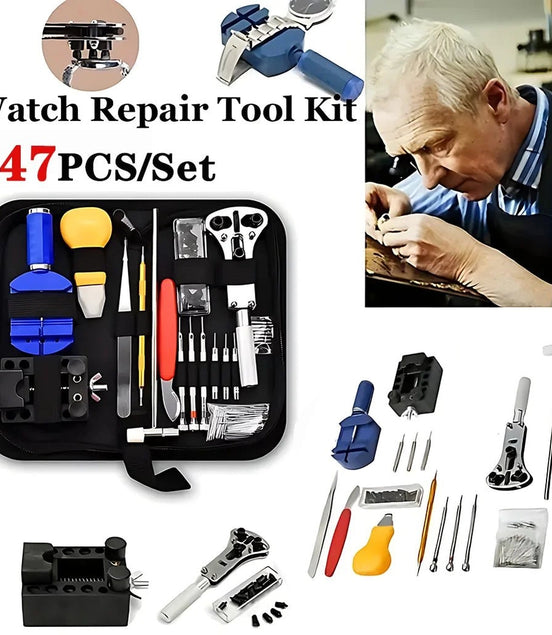 147PCS Watchmaker Watch Repair Repairing Tools Kit Case RemoverOpener Bar Set Watch Spring Pin Bars and Back Case Opener Screw - Simply Just Deals LLC147PCS Watchmaker Watch Repair Repairing Tools Kit Case RemoverOpener Bar Set Watch Spring Pin Bars and Back Case Opener Screw14193147PCS147PCS147PCS Watchmaker Watch Repair Repairing Tools Kit Case RemoverOpener Bar Set Watch Spring Pin Bars and Back Case Opener Screw