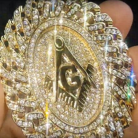 14K Gold Plated Oval Mason Chain Medallion Cuban Masonic Hip Hop Necklace 30" - Simply Just Deals LLC14K Gold Plated Oval Mason Chain Medallion Cuban Masonic Hip Hop Necklace 30"ed44ae70-a5e5-474f-8c65-180831807f6314K Gold Plated Oval Mason Chain Medallion Cuban Masonic Hip Hop Necklace 30"