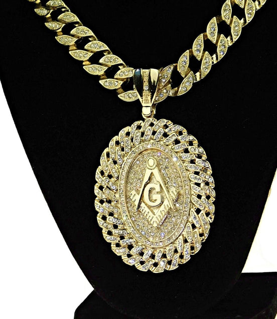 14K Gold Plated Oval Mason Chain Medallion Cuban Masonic Hip Hop Necklace 30" - Simply Just Deals LLC14K Gold Plated Oval Mason Chain Medallion Cuban Masonic Hip Hop Necklace 30"ed44ae70-a5e5-474f-8c65-180831807f6314K Gold Plated Oval Mason Chain Medallion Cuban Masonic Hip Hop Necklace 30"