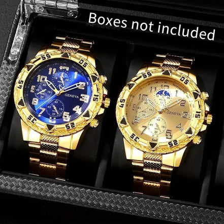 1/4pcs Luxury Business Men Quartz Wristwatch Alloy Case Round Dial Business Watch Fashion Jewelry Set Everyday Accessories - Simply Just Deals LLC1/4pcs Luxury Business Men Quartz Wristwatch Alloy Case Round Dial Business Watch Fashion Jewelry Set Everyday Accessories14:1000059794pcs Silver Blue14pcs Silver Blue11/4pcs Luxury Business Men Quartz Wristwatch Alloy Case Round Dial Business Watch Fashion Jewelry Set Everyday Accessories
