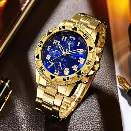 1/4pcs Luxury Business Men Quartz Wristwatch Alloy Case Round Dial Business Watch Fashion Jewelry Set Everyday Accessories - Simply Just Deals LLC1/4pcs Luxury Business Men Quartz Wristwatch Alloy Case Round Dial Business Watch Fashion Jewelry Set Everyday Accessories14:1000059794pcs Silver Blue14pcs Silver Blue11/4pcs Luxury Business Men Quartz Wristwatch Alloy Case Round Dial Business Watch Fashion Jewelry Set Everyday Accessories