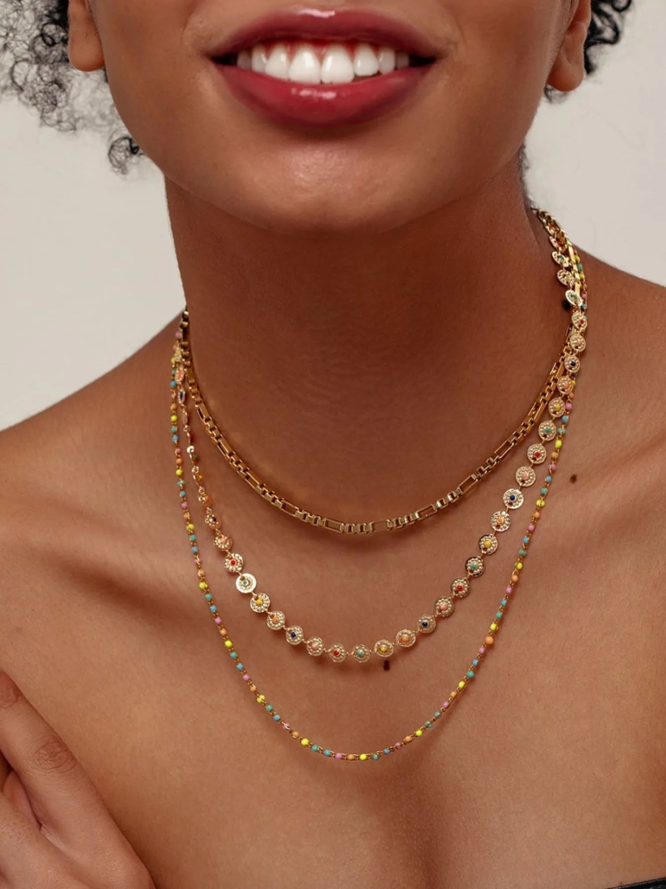 18K Gold - Plated Layered Resin Bead Necklace - Simply Just Deals LLC18K Gold - Plated Layered Resin Bead Necklace100500335291092GoldOne Size36341bec - 7f96 - 49f8 - bfe0 - 7d966066b58e - Max - Origin