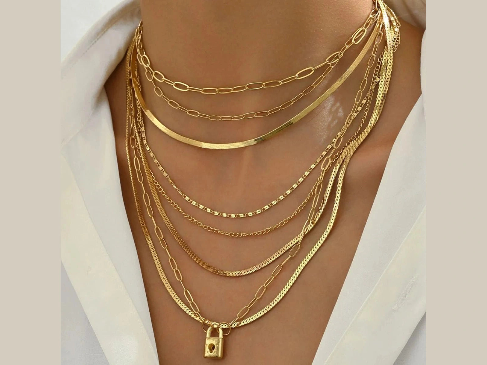 18K Gold - Plated Stainless Steel Multi - Layer Necklace - Simply Just Deals LLC18K Gold - Plated Stainless Steel Multi - Layer Necklace100500404281269GoldOne Sizefe88fd12 - a3f4 - 43d5 - a345 - 1867df6fdc97 - Max - Origin