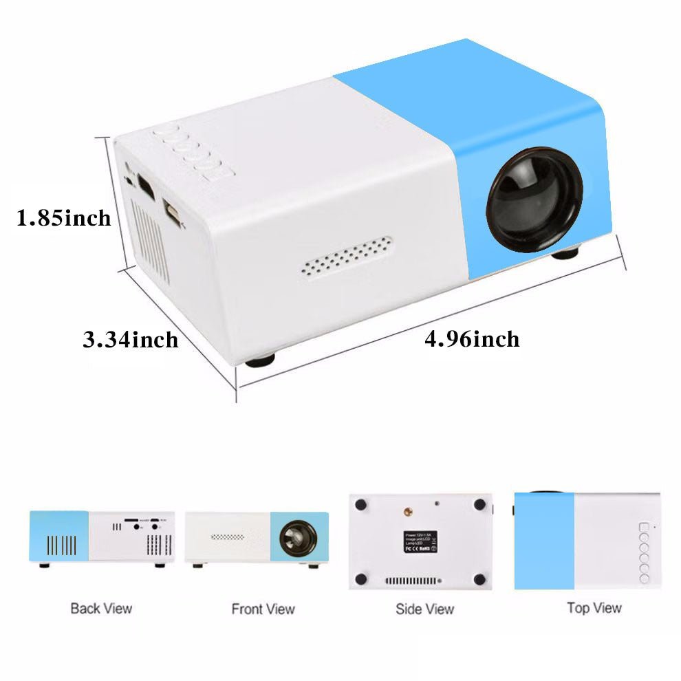1pc Portable Movie Projector with WiFi, HDMI, USB, and iOS/Android Compatibility - Perfect for Meetings, Office, School, Team Bu - Simply Just Deals LLC1pc Portable Movie Projector with WiFi, HDMI, USB, and iOS/Android Compatibility - Perfect for Meetings, Office, School, Team BuB84E26BA315B49F5AE409667753A4280blue whiteUSA1pc Portable Movie Projector with WiFi, HDMI, USB, and iOS/Android Compatibility - Perfect for Meetings, Office, School, Team Bu