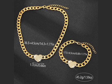 2 pcs Jewelry Set, Classic & Fashionable For Women, Suitable For Party, Dating, Work, Holiday Wear - Simply Just Deals LLC2 pcs Jewelry Set, Classic & Fashionable For Women, Suitable For Party, Dating, Work, Holiday Wear200001033:361180Light Yellow Gold Color2 pcs Jewelry Set, Classic & Fashionable For Women, Suitable For Party, Dating, Work, Holiday Wear