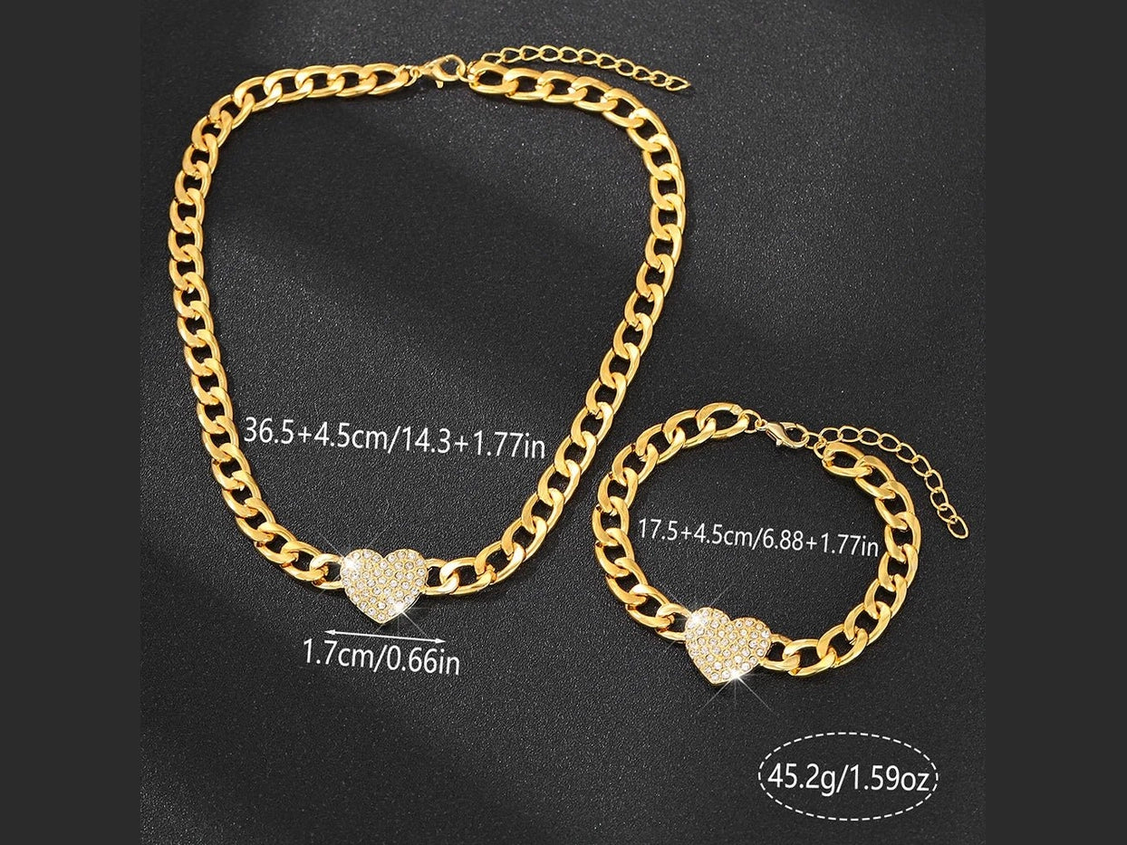 2 pcs Jewelry Set, Classic & Fashionable For Women, Suitable For Party, Dating, Work, Holiday Wear - Simply Just Deals LLC2 pcs Jewelry Set, Classic & Fashionable For Women, Suitable For Party, Dating, Work, Holiday Wear200001033:361180Light Yellow Gold Color2 pcs Jewelry Set, Classic & Fashionable For Women, Suitable For Party, Dating, Work, Holiday Wear