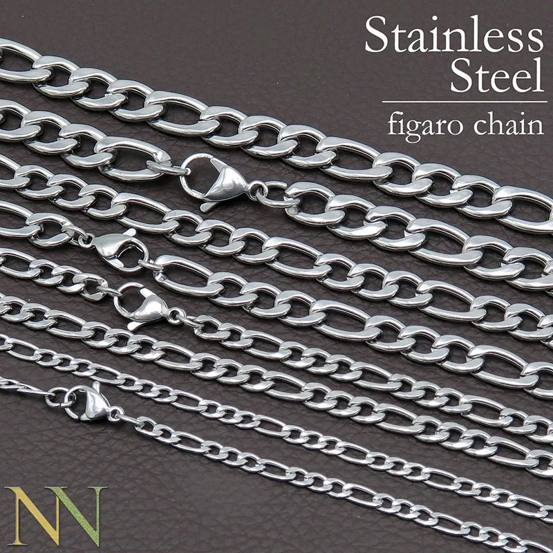 20 Pieces Figaro Necklace for Women Men Gold Color Stainless Steel Figaro Link Chain Necklace Wholesale - Simply Just Deals LLC20 Pieces Figaro Necklace for Women Men Gold Color Stainless Steel Figaro Link Chain Necklace Wholesale200000639:88322 Inches (55cm);200000783:1933mm;200001034:201447815Steel color22 Inches (55cm)3mm20 Pieces Figaro Necklace for Women Men Gold Color Stainless Steel Figaro Link Chain Necklace Wholesale