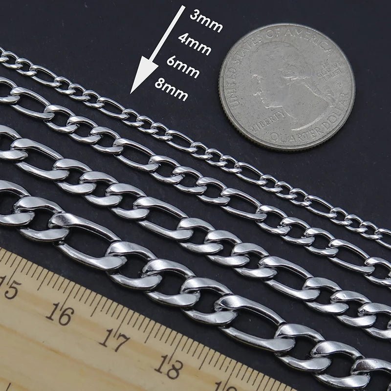 20 Pieces Figaro Necklace for Women Men Gold Color Stainless Steel Figaro Link Chain Necklace Wholesale - Simply Just Deals LLC20 Pieces Figaro Necklace for Women Men Gold Color Stainless Steel Figaro Link Chain Necklace Wholesale200000639:20066102818 Inches (45cm);200000783:1933mm;200001034:361181Gold - color18 Inches (45cm)3mm20 Pieces Figaro Necklace for Women Men Gold Color Stainless Steel Figaro Link Chain Necklace Wholesale