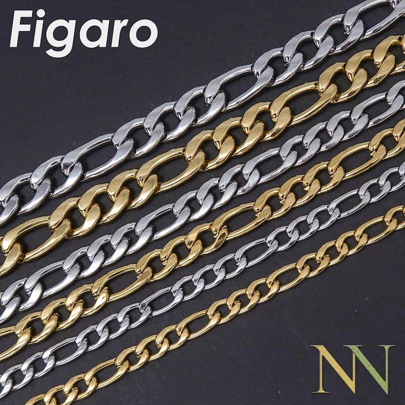 20 Pieces Figaro Necklace for Women Men Gold Color Stainless Steel Figaro Link Chain Necklace Wholesale - Simply Just Deals LLC20 Pieces Figaro Necklace for Women Men Gold Color Stainless Steel Figaro Link Chain Necklace Wholesale200000639:20066102818 Inches (45cm);200000783:1933mm;200001034:361181Gold - color18 Inches (45cm)3mm20 Pieces Figaro Necklace for Women Men Gold Color Stainless Steel Figaro Link Chain Necklace Wholesale