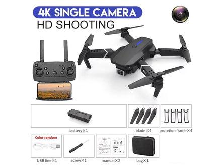 2023 E88 Pro WIFI FPV Drone Wide Angle HD 4K Camera Quadcopter Height Hold RC Foldable Dron Toys Gift - Simply Just Deals LLC2023 E88 Pro WIFI FPV Drone Wide Angle HD 4K Camera Quadcopter Height Hold RC Foldable Dron Toys Gift1410Black - DualC - 1BBlack - Dual C - 1B2023 E88 Pro WIFI FPV Drone Wide Angle HD 4K Camera Quadcopter Height Hold RC Foldable Dron Toys Gift