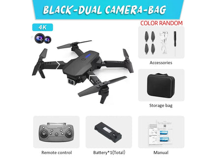 2023 E88 Pro WIFI FPV Drone Wide Angle HD 4K Camera Quadcopter Height Hold RC Foldable Dron Toys Gift - Simply Just Deals LLC2023 E88 Pro WIFI FPV Drone Wide Angle HD 4K Camera Quadcopter Height Hold RC Foldable Dron Toys Gift1410Black - DualC - 1BBlack - Dual C - 1B2023 E88 Pro WIFI FPV Drone Wide Angle HD 4K Camera Quadcopter Height Hold RC Foldable Dron Toys Gift