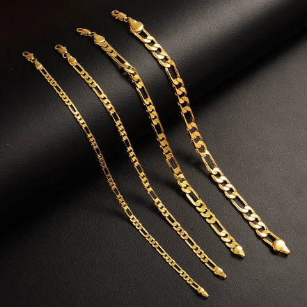 2023 NEW 18 K Pure Gold Color Figaro Bracelet Chain 9MM 21cm chain for Men Male Arm Chain Pulseiras de Ouro - Simply Just Deals LLC2023 NEW 18 K Pure Gold Color Figaro Bracelet Chain 9MM 21cm chain for Men Male Arm Chain Pulseiras de Ouro200001034:3611885mm 50cm chain5mm 50cm chain2023 NEW 18 K Pure Gold Color Figaro Bracelet Chain 9MM 21cm chain for Men Male Arm Chain Pulseiras de Ouro