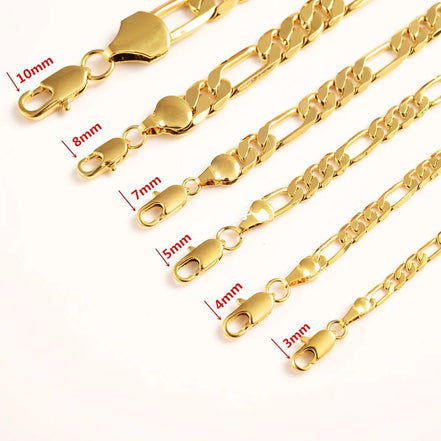 2023 NEW 18 K Pure Gold Color Figaro Bracelet Chain 9MM 21cm chain for Men Male Arm Chain Pulseiras de Ouro - Simply Just Deals LLC2023 NEW 18 K Pure Gold Color Figaro Bracelet Chain 9MM 21cm chain for Men Male Arm Chain Pulseiras de Ouro200001034:3611885mm 50cm chain5mm 50cm chain2023 NEW 18 K Pure Gold Color Figaro Bracelet Chain 9MM 21cm chain for Men Male Arm Chain Pulseiras de Ouro