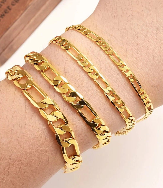 2023 NEW 18 K Pure Gold Color Figaro Bracelet Chain 9MM 21cm chain for Men Male Arm Chain Pulseiras de Ouro - Simply Just Deals LLC2023 NEW 18 K Pure Gold Color Figaro Bracelet Chain 9MM 21cm chain for Men Male Arm Chain Pulseiras de Ouro200001034:3611885mm 50cm chain5mm 50cm chain2023 NEW 18 K Pure Gold Color Figaro Bracelet Chain 9MM 21cm chain for Men Male Arm Chain Pulseiras de Ouro