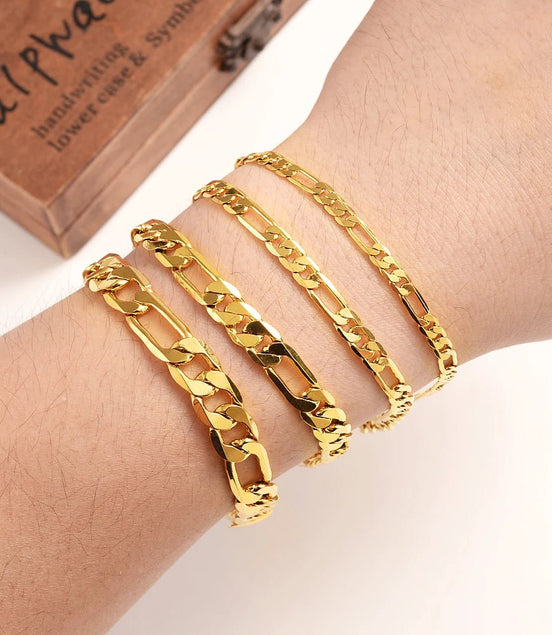 2023 NEW 18 K Pure Gold Color Figaro Bracelet Chain 9MM 21cm chain for Men Male Arm Chain Pulseiras de Ouro - Simply Just Deals LLC2023 NEW 18 K Pure Gold Color Figaro Bracelet Chain 9MM 21cm chain for Men Male Arm Chain Pulseiras de Ouro200001034:3611885mm 50cm chain5mm 50cm chain2023 NEW 18 K Pure Gold Color Figaro Bracelet Chain 9MM 21cm chain for Men Male Arm Chain Pulseiras de Ouro