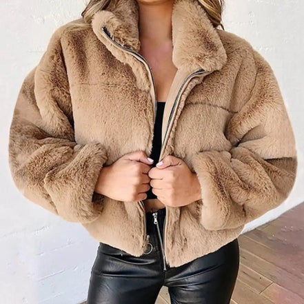 2024 Autumn Winter New Short Faux Coat Women's New Fashion Sexy Turn Down Collar Thick Plush Jackets Ladies Slim Outwear - Simply Just Deals LLC2024 Autumn Winter New Short Faux Coat Women's New Fashion Sexy Turn Down Collar Thick Plush Jackets Ladies Slim Outwear168182667;20250821;1755768104FsyY2XLPinkSa46660ad881a4ce7a9b510120cd444abU
