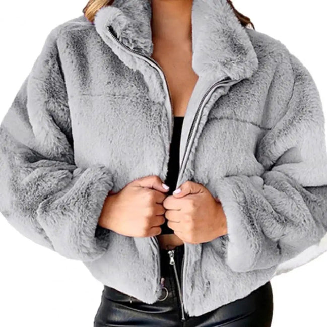 2024 Autumn Winter New Short Faux Coat Women's New Fashion Sexy Turn Down Collar Thick Plush Jackets Ladies Slim Outwear - Simply Just Deals LLC2024 Autumn Winter New Short Faux Coat Women's New Fashion Sexy Turn Down Collar Thick Plush Jackets Ladies Slim Outwear168182666;20250821;1755768104W3c0ZXLGreyS8121a3910c2f44d09ecde9825a05ac24l