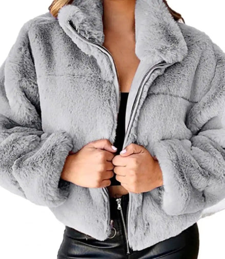 2024 Autumn Winter New Short Faux Coat Women's New Fashion Sexy Turn Down Collar Thick Plush Jackets Ladies Slim Outwear - Simply Just Deals LLC2024 Autumn Winter New Short Faux Coat Women's New Fashion Sexy Turn Down Collar Thick Plush Jackets Ladies Slim Outwear168182666;20250821;1755768104W3c0ZXLGreyS8121a3910c2f44d09ecde9825a05ac24l