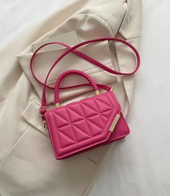 2024 New Fashion Shoulder Bag Plaid PU Leather Ladies Handbags Designer Crossbody Bags for Women - Simply Just Deals LLC2024 New Fashion Shoulder Bag Plaid PU Leather Ladies Handbags Designer Crossbody Bags for Women0023e025-1204-42f5-ae7f-308e4dcbade2Hot Pink20X13X7Cm2024 New Fashion Shoulder Bag Plaid PU Leather Ladies Handbags Designer Crossbody Bags for Women