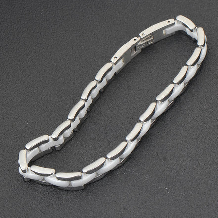 20Cm White Ceramic Bracelet Bangle Stainless Steel Chain Link Bracelet Women and Men Jewelry - Simply Just Deals LLC20Cm White Ceramic Bracelet Bangle Stainless Steel Chain Link Bracelet Women and Men Jewelrye7906cde-5d13-4f40-bcc8-f1a245e95872Silver20Cm20Cm White Ceramic Bracelet Bangle Stainless Steel Chain Link Bracelet Women and Men Jewelry