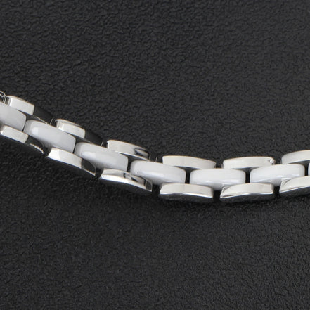 20Cm White Ceramic Bracelet Bangle Stainless Steel Chain Link Bracelet Women and Men Jewelry - Simply Just Deals LLC20Cm White Ceramic Bracelet Bangle Stainless Steel Chain Link Bracelet Women and Men Jewelrye7906cde-5d13-4f40-bcc8-f1a245e95872Silver20Cm20Cm White Ceramic Bracelet Bangle Stainless Steel Chain Link Bracelet Women and Men Jewelry