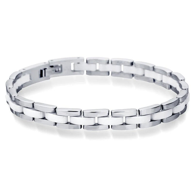 20Cm White Ceramic Bracelet Bangle Stainless Steel Chain Link Bracelet Women and Men Jewelry - Simply Just Deals LLC20Cm White Ceramic Bracelet Bangle Stainless Steel Chain Link Bracelet Women and Men Jewelrye7906cde-5d13-4f40-bcc8-f1a245e95872Silver20Cm20Cm White Ceramic Bracelet Bangle Stainless Steel Chain Link Bracelet Women and Men Jewelry