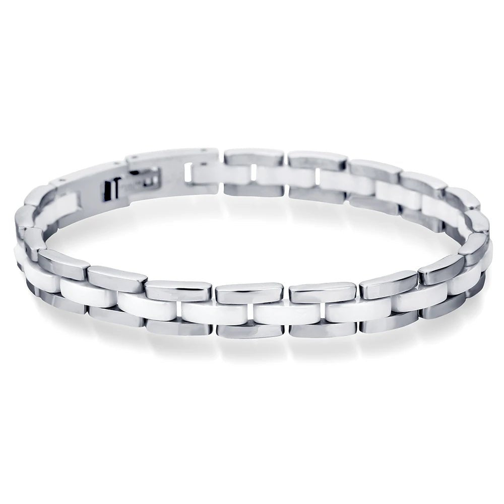 20Cm White Ceramic Bracelet Bangle Stainless Steel Chain Link Bracelet Women and Men Jewelry - Simply Just Deals LLC20Cm White Ceramic Bracelet Bangle Stainless Steel Chain Link Bracelet Women and Men Jewelrye7906cde-5d13-4f40-bcc8-f1a245e95872Silver20Cm20Cm White Ceramic Bracelet Bangle Stainless Steel Chain Link Bracelet Women and Men Jewelry
