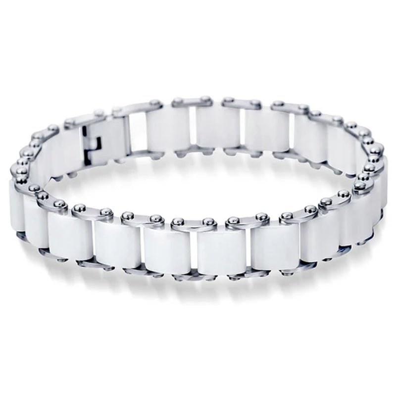 20Cm White Ceramic Bracelet Bangle Stainless Steel Chain Link Bracelet Women and Men Jewelry - Simply Just Deals LLC20Cm White Ceramic Bracelet Bangle Stainless Steel Chain Link Bracelet Women and Men Jewelry96a9d887-9d8c-45a7-98ff-8b32a961ef27Ad1123 - W20Cm20Cm White Ceramic Bracelet Bangle Stainless Steel Chain Link Bracelet Women and Men Jewelry