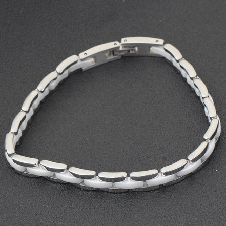 20Cm White Ceramic Bracelet Bangle Stainless Steel Chain Link Bracelet Women and Men Jewelry - Simply Just Deals LLC20Cm White Ceramic Bracelet Bangle Stainless Steel Chain Link Bracelet Women and Men Jewelrye7906cde-5d13-4f40-bcc8-f1a245e95872Silver20Cm20Cm White Ceramic Bracelet Bangle Stainless Steel Chain Link Bracelet Women and Men Jewelry