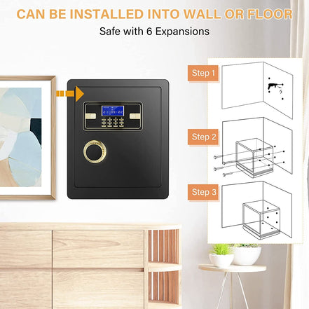 2.12 Cub Fireproof Waterproof, Security Home Safe with Fireproof Document Bag ,Inner Cabinet and LCD Display, Large Safe Box for Money Jewelry Documents - Simply Just Deals LLC2.12 Cub Fireproof Waterproof, Security Home Safe with Fireproof Document Bag ,Inner Cabinet and LCD Display, Large Safe Box for Money Jewelry Documents58fadd54-8175-41af-aabf-b2fc425bd0ab2.12 Cub Fireproof Waterproof, Security Home Safe with Fireproof Document Bag ,Inner Cabinet and LCD Display, Large Safe Box for Money J